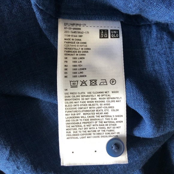 UNIQLO linen shirt size XS - Picture 5 of 5